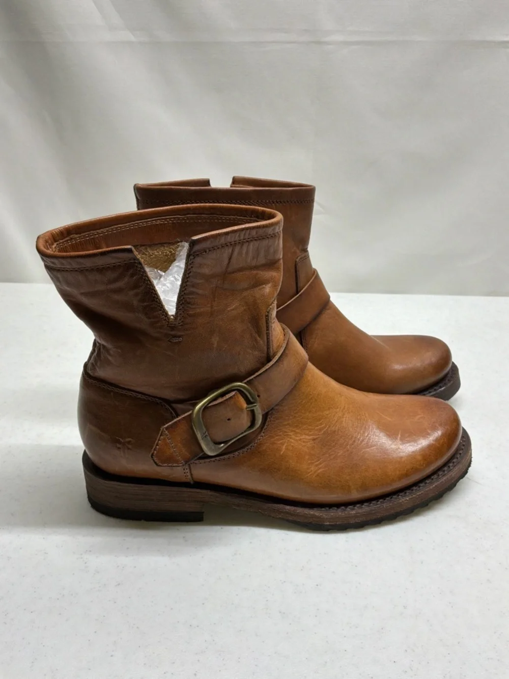 Frye Varonica Bronze Vintage Leather Boots Women's Size 6B NWOB